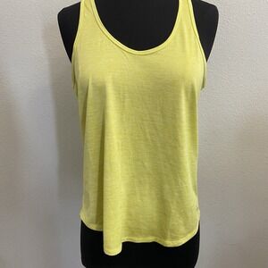 Prana Women's Yellow Athletic Tank Top‎ Racerback Small Lightweight Workout Gym